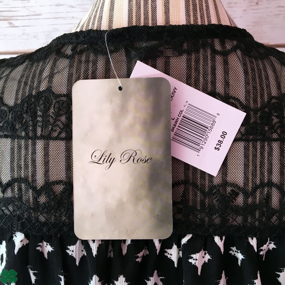 NWT Lily Rose Sleeveless Top Size Large - Picture 6 of 10
